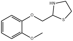 2-(2-甲氧基苯氧基)-甲基-1,3-四氢噻唑 结构式