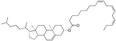 [(3S,10R,13R,17R)-10,13-dimethyl-17-(6-methylheptan-2-yl)-2,3,4,7,8,9,11,12,14,15,16,17-dodecahydro-1H-cyclopenta[a]phenanthren-3-yl] (9Z,12Z,15Z)-octadeca-9,12,15-trienoate 结构式