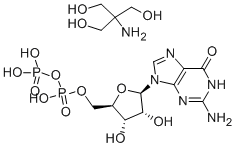 GUANOSINE 5'-DIPHOSPHATE TRIS SALT 结构式