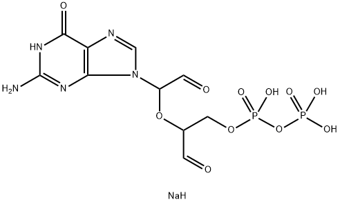 GUANOSINE 5'-DIPHOSPHATE, PERIODATE OXIDIZED SODIUM SALT 结构式