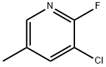3-氯-2-氟-5-甲基吡啶 结构式