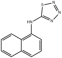 N-萘-1-基硫杂三唑-5-胺 结构式