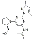 AcetaMide, N-[2-(3,5-diMethyl-1H-pyrazol-1-yl)-6-[(2R)-2-(MethoxyMethyl)-1-pyrrolidinyl]-4-pyriMidinyl]- 结构式