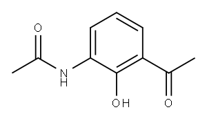 3'-乙酰氨基-2'-羟基苯乙酮 结构式