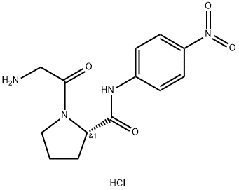 N-甘氨酰脯氨酰-对硝基苯胺盐酸盐 结构式