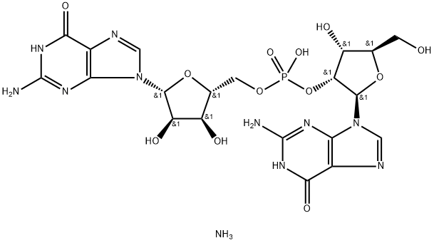 GUANYLYL-(2',5')-GUANOSINE,AMMONIUMSALT 结构式