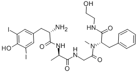 DALA-GLY-PHE-MET-NH2 结构式