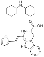 3-(2-FURYL)ACRYLOYL-L-TRYPTOPHAN DICYCLOHEXYLAMMONIUM SALT 结构式