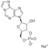 1,N6-亚乙烯基腺苷-3',5'-环单磷酸钠盐 结构式