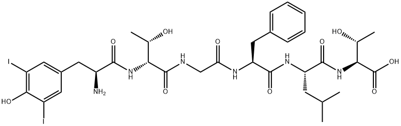 (3,5-DIIODO-TYR1)-DTLET 结构式