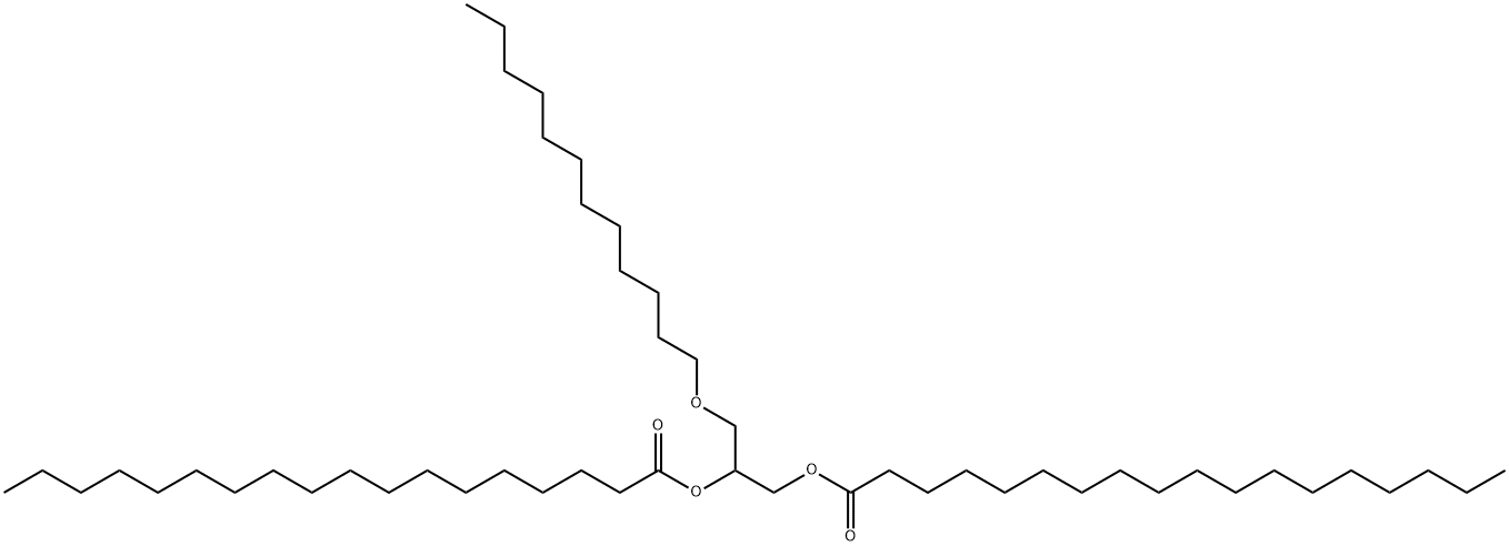 Bisstearic acid 1-[(dodecyloxy)methyl]ethylene ester 结构式