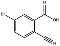 5-溴-2-氰基苯甲酸 结构式