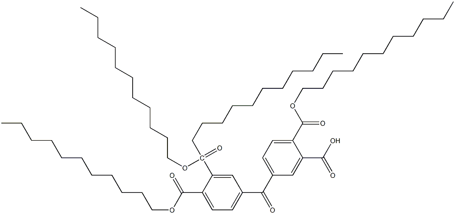 二苯酮-3,3,4,4-四甲酸四十一烷酯 结构式