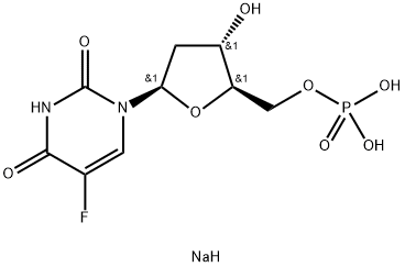 5-氟-2'--脱氧尿苷-5'--单磷酸盐 结构式