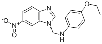 1H-Benzimidazole-1-methanamine, N-(4-ethoxyphenyl)-6-nitro- 结构式