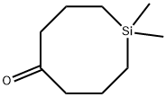 1,1-Dimethylsilacyclooctan-5-one 结构式