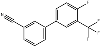 3-[4-Fluoro-3-(trifluoroMethyl)phenyl]benzonitrile 结构式