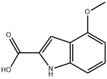 4-甲氧基吲哚-2-羧酸 结构式