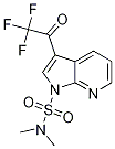 1H-Pyrrolo[2,3-b]pyridine-1-sulfonamide, N,N-dimethyl-3-(2,2,2-trifluoroacetyl)- 结构式