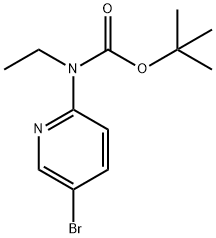 (5-溴吡啶-2-基)(乙基)氨基甲酸叔丁酯 结构式