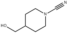 4-(羟甲基)哌啶-1-腈 结构式