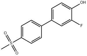 3-氟-4'-(甲基磺酰基)-[1,1'-联苯]-4-醇 结构式