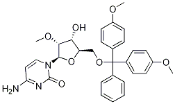 5'-O-[二(4-甲氧基苯基)苯基甲基]-2'-O-甲基胞苷 结构式