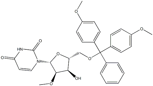 DMT保护性-2'-甲氧基尿苷 结构式