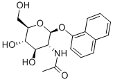 1-萘基-N-乙酰基-BETA-D-氨基葡萄糖苷 结构式
