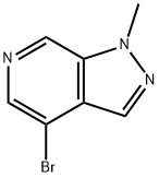 4-溴-1-甲基-1H-吡唑并[3,4-C]吡啶 结构式