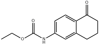 (5-氧代-5,6,7,8-四氢萘-2-基)氨基甲酸乙酯 结构式