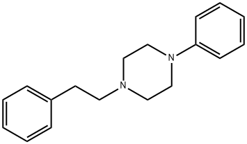 1-Phenethyl-4-phenylpiperazine 结构式