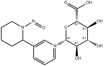 1-BETA-D-吡喃葡糖酸基-3-(1-亚硝基-2-哌啶基)吡啶 结构式