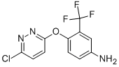 BENZENAMINE, 4-[(6-CHLORO-3-PYRIDAZINYL)OXY]-3-(TRIFLUOROMETHYL)- 结构式