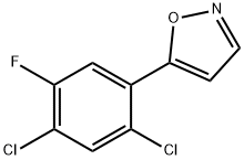3-(2,4-DICHLORO-5-FLUOROPHENYL)ISOXAZOLE 结构式