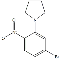1-(5-BroMo-2-nitrophenyl)pyrrolidine 结构式