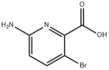 6-AMino-3-broMo-2-pyridinecarboxylic acid 结构式