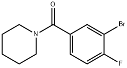 1-(3-BROMO-4-FLUOROBENZOYL)PIPERIDINE 结构式