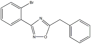 5-Benzyl-3-(2-broMophenyl)-1,2,4-oxadiazole 结构式