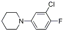 1-(3-Chloro-4-fluorophenyl)piperidine 结构式