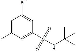 3-Bromo-N-tert-butyl-5-methylbenzenesulfonamide 结构式