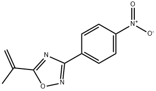 3-(4-NITROPHENYL)-5-(PROP-1-EN-2-YL)-1,2,4-OXADIAZOLE 结构式