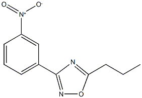 3-(3-Nitrophenyl)-5-propyl-1,2,4-oxadiazole 结构式