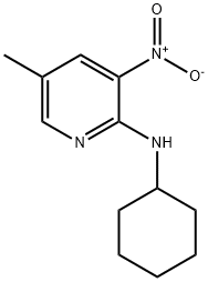 N-Cyclohexyl-5-methyl-3-nitropyridin-2-amine 结构式