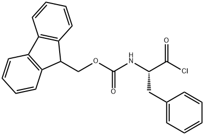 N-(9-芴甲氧羰基)苯丙氨酰氯 结构式