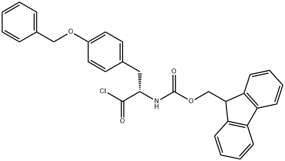 FMOC-O-BENZYL-L-TYROSYL CHLORIDE 结构式