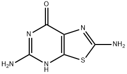 2,5-diaminothiazolo(5,4-d)pyrimidin-7(6H)-one 结构式