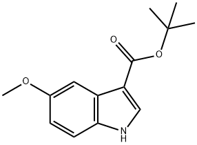 5-甲氧基-3-吲哚甲酸叔丁酯 结构式