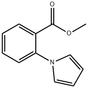 2-(1-吡咯基)苯甲酸甲基酯 结构式