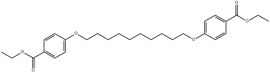 1,10-双[(4-乙氧羰基)苯氧基]癸烷 结构式